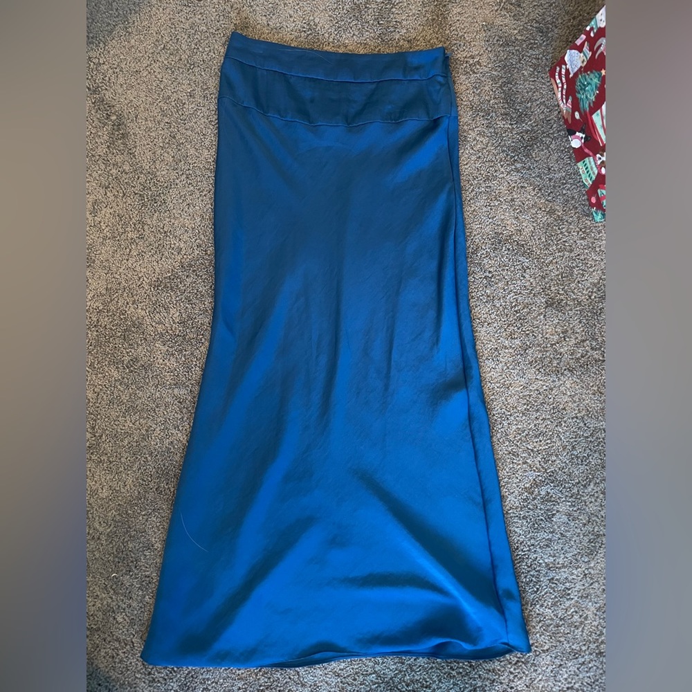 Royal Blue Free People Midi Skirt